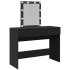 Tocador con luces LED negro 100x40x130