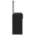Tocador con luces LED negro 100x40x130