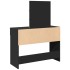 Tocador con luces LED negro 100x40x130