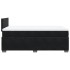 Cama box spring con colchón terciopelo negro 120x190