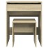 Tocador con taburete roble Sonoma 60x40x113,5