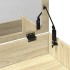 Tocador con taburete roble Sonoma 60x40x113,5