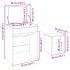 Tocador con taburete roble Sonoma 60x40x113,5