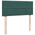 Cama box spring con colchón terciopelo verde oscuro 120x190