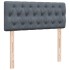 Cama box spring con colchón terciopelo gris oscuro 120x200