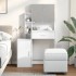 Tocador con mueble blanco 80x35x132