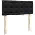 Cama box spring con colchón terciopelo negro 120x200