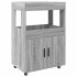 Carrito de bar madera de ingeniería gris Sonoma 60x39,5x89