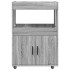 Carrito de bar madera de ingeniería gris Sonoma 60x39,5x89