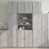 Aparador alto madera de ingeniería gris Sonoma 80x42,5x249