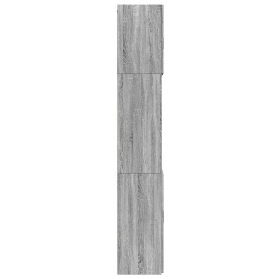 Aparador alto madera de ingeniería gris Sonoma 80x42,5x249
