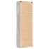 Aparador alto madera de ingeniería gris Sonoma 80x42,5x249
