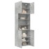 Aparador alto madera de ingeniería gris hormigón 80x42,5x249