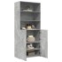 Aparador de madera de ingeniería gris hormigón 80x42,5x185