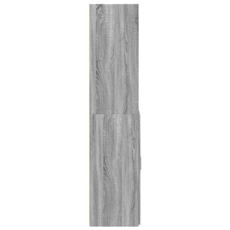 Aparador de madera de ingeniería gris Sonoma 80x42,5x185