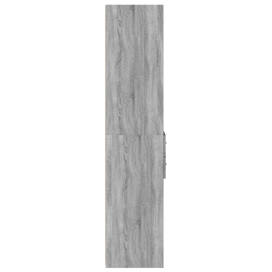 Aparador de madera de ingeniería gris Sonoma 45x42,5x185