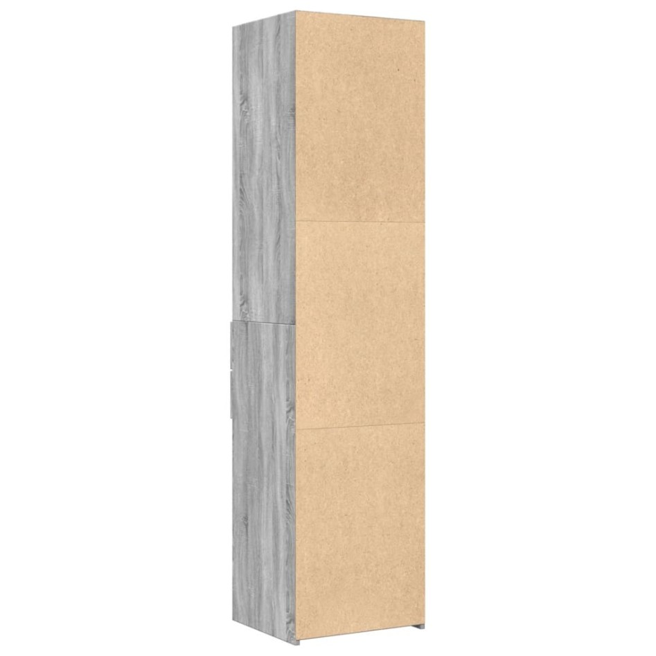 Aparador de madera de ingeniería gris Sonoma 45x42,5x185