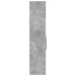 Aparador de madera de ingeniería gris hormigón 50x42,5x185