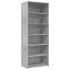 Aparador alto madera de ingeniería gris hormigón 70x41x185
