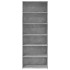 Aparador alto madera de ingeniería gris hormigón 70x41x185