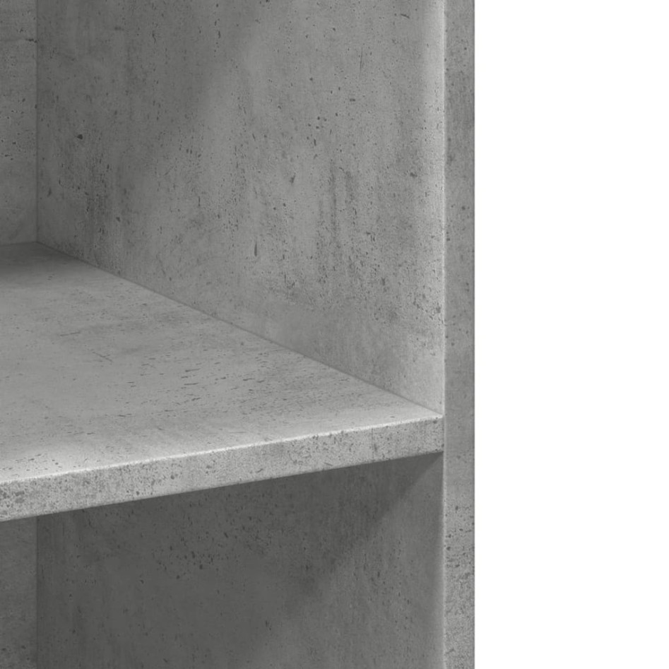 Aparador alto madera de ingeniería gris hormigón 70x41x185