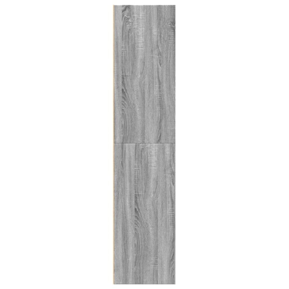 Aparador alto madera de ingeniería gris Sonoma 70x41x185