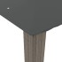 Cenador con doble techo de tela gris antracita 2,94x2,94