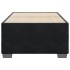 Estructura de cama sin colchón terciopelo negro 80x200