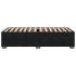 Estructura de cama sin colchón terciopelo negro 80x200