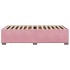 Estructura de cama sin colchón terciopelo rosa 100x200