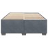 Estructura de cama sin colchón terciopelo gris oscuro