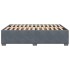 Estructura de cama sin colchón terciopelo gris oscuro