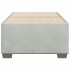 Estructura de cama sin colchón terciopelo gris claro 80x200