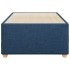 Estructura de cama sin colchón tela azul 80x200