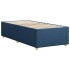 Estructura de cama sin colchón tela azul 80x200
