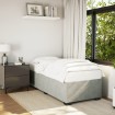 Estructura de cama sin colchón terciopelo gris claro 100x200 cm