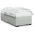 Estructura de cama sin colchón terciopelo gris claro 100x200