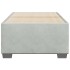 Estructura de cama sin colchón terciopelo gris claro 100x200
