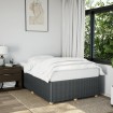 Estructura de cama sin colchón tela gris oscuro 120x200 cm