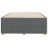 Estructura de cama sin colchón tela gris oscuro 120x200