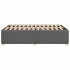 Estructura de cama sin colchón tela gris oscuro 120x200
