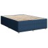 Cama sin colchón tela azul 140x190