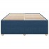 Cama sin colchón tela azul 140x190