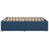 Cama sin colchón tela azul 140x190