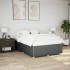 Cama sin colchón tela gris oscuro 140x190