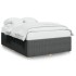 Cama sin colchón tela gris oscuro 140x190