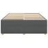 Cama sin colchón tela gris oscuro 140x190