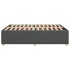 Cama sin colchón tela gris oscuro 140x190