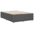 Cama sin colchón tela gris oscuro 140x190