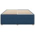 Cama sin colchón tela azul 140x200